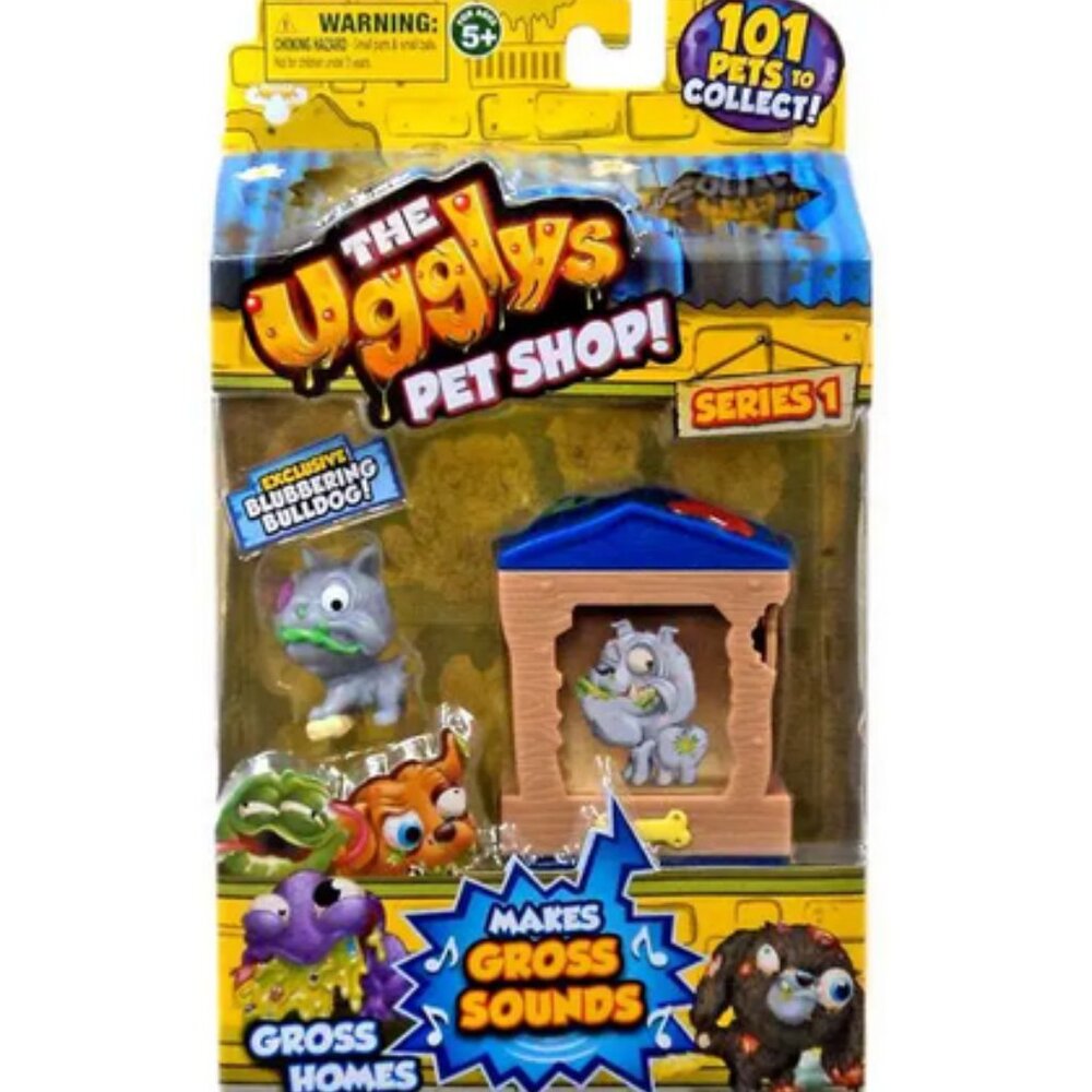 The Ugglys Pet Shop Series 1 Exclusive Blubbering Bulldog (Box Damage)